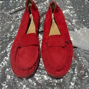 Ugg Red Suede Women's Loafers